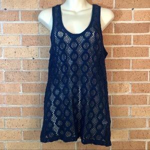 Banana Republic size small navy blue lace tank
